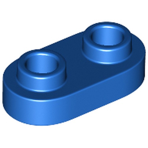 LEGO 35480 Plate, Round 1 x 2 with Open Studs in Blue - Authentic LEGO Part