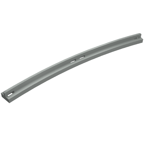 LEGO 3230b Train, Track Rail Curved Inside with Slots - Main Product Image