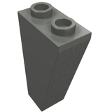 LEGO 2449 Slope, Inverted 75 2 x 1 x 3 in Dark Bluish Gray - Authentic LEGO Part
