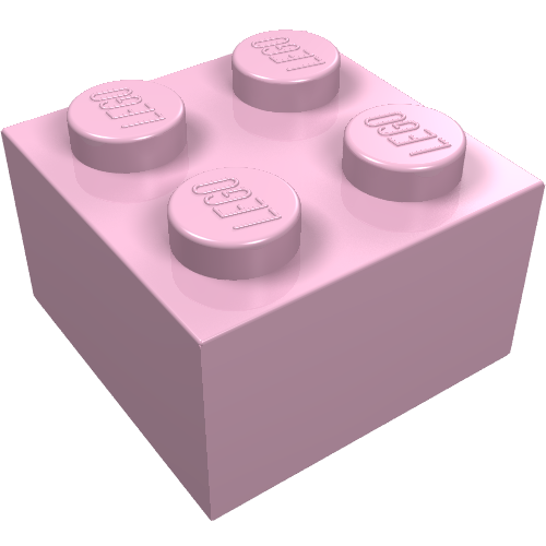 LEGO 3003 Brick 2 x 2 in Bright Pink - Authentic LEGO Part