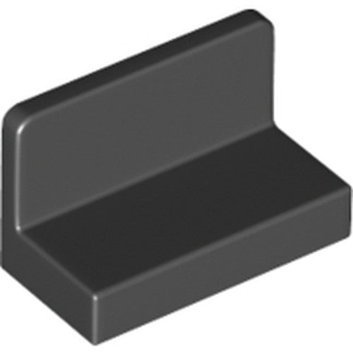 LEGO 4865b Panel 1 x 2 x 1 with Rounded Corners in Black - Authentic LEGO Part