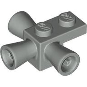LEGO 3963 Brick, Modified 1 x 1 with 3 Loudspeakers / Space Positioning Rockets in Light Gray - Authentic LEGO Part