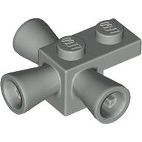 LEGO 3963 Brick, Modified 1 x 1 with 3 Loudspeakers / Space Positioning Rockets in Light Gray - Authentic LEGO Part