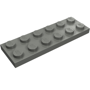 LEGO 3795 Plate 2 x 6 in Dark Bluish Gray - Authentic LEGO Part
