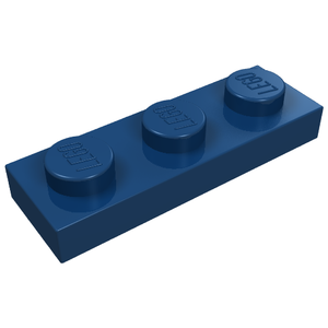 LEGO 3623 Plate 1 x 3 in Dark Blue - Authentic LEGO Part