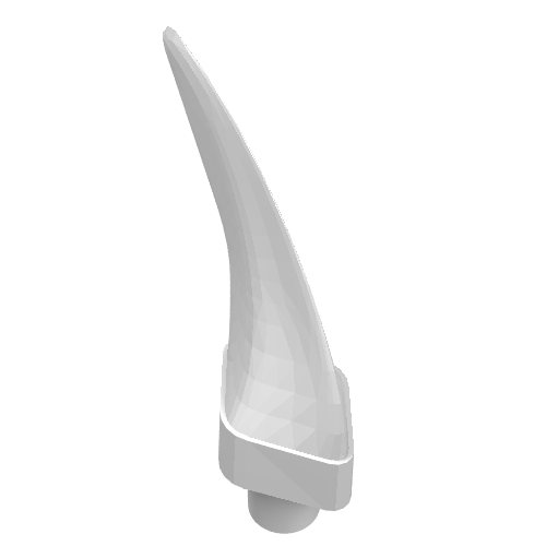 LEGO 87747 Barb / Claw / Horn / Tooth - Medium in White - Authentic LEGO Part
