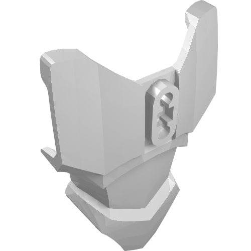 LEGO 90652 Large Figure Torso Armor with 2 Chest Holes in White - Authentic LEGO Part