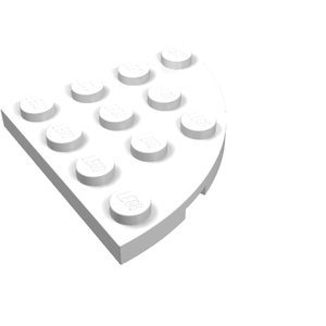 LEGO 30565 Plate, Round Corner 4 x 4 in White - Authentic LEGO Part