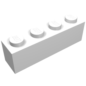 LEGO 3010 Brick 1 x 4 in White - Authentic LEGO Part