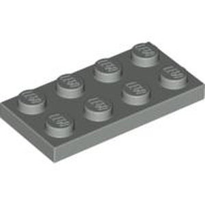LEGO 3020 Plate 2 x 4 in Light Gray - Authentic LEGO Part