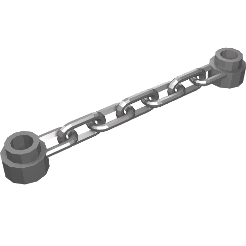 LEGO 92338 Chain 5 Links in Flat Silver - Authentic LEGO Part