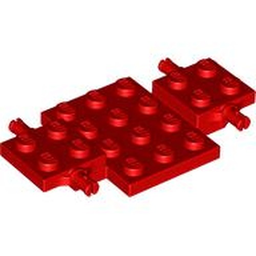LEGO 2441 Vehicle, Base 4 x 7 x 2/3 in Red - Authentic LEGO Part