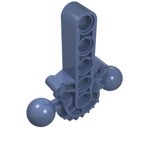 LEGO 47306 Bionicle Hips / Lower Torso with 2 Ball Joint and 7 Tooth Half Gear in Sand Blue - Authentic LEGO Part