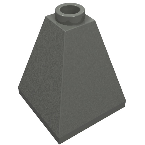 LEGO 3688 Slope 75 2 x 2 x 2 Quadruple Convex in Dark Bluish Gray - Authentic LEGO Part