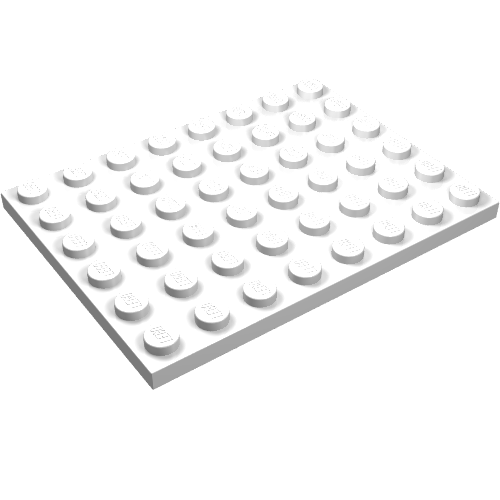LEGO 3036 Plate 6 x 8 in White - Authentic LEGO Part