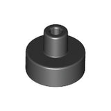 LEGO 20482 Tile, Round 1 x 1 with Bar and Pin Holder in Black - Authentic LEGO Part
