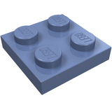 LEGO 3022 Plate 2 x 2 in Sand Blue - Authentic LEGO Part