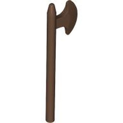 LEGO 3848 Minifigure, Weapon Axe, Halberd in Brown - Authentic LEGO Part
