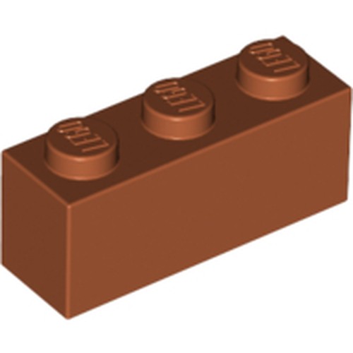 LEGO 3622 Brick 1 x 3 in Dark Orange - Authentic LEGO Part
