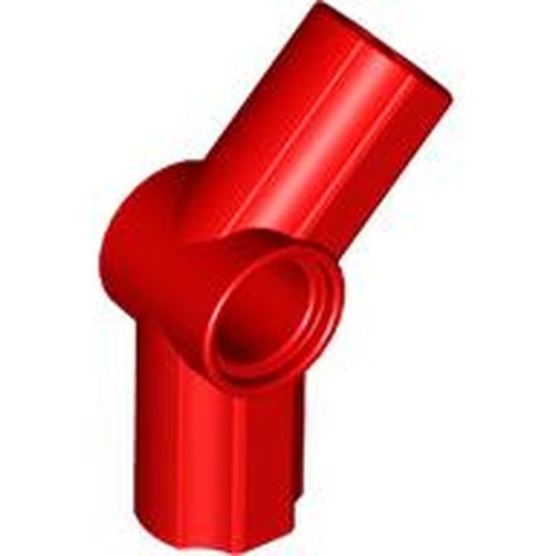 LEGO 32192 Technic, Axle and Pin Connector Angled #4 - 135 degrees in Red - Authentic LEGO Part