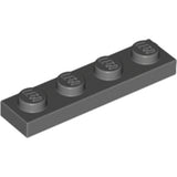 LEGO 3710 Plate 1 x 4 in Dark Bluish Gray - Authentic LEGO Part
