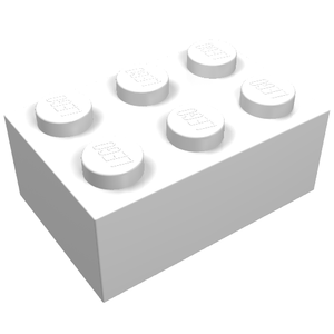 LEGO 3002 Brick 2 x 3 in White - Authentic LEGO Part