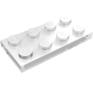 LEGO 3020 Plate 2 x 4 in Trans-Clear - Authentic LEGO Part