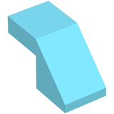 LEGO 28192 Slope 45 2 x 1 with Cutout without Stud in Medium Azure - Authentic LEGO Part
