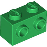 LEGO 11211 Brick Special 1 x 2 with 2 Studs on 1 Side in Green - Authentic LEGO Part