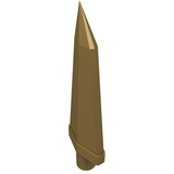 LEGO 64727 Minifigure, Weapon Sword, Spike Flexible 3.5L with Bar End in Pearl Gold - Authentic LEGO Part