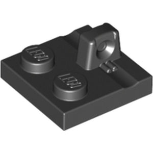 LEGO 92582 Hinge Plate 2 x 2 Locking with 1 Finger on Top in Black - Authentic LEGO Part