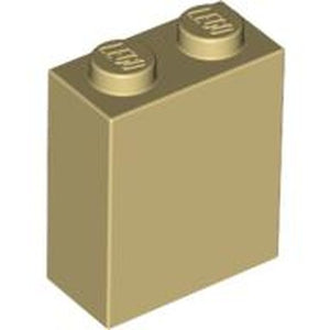 LEGO 3245c Brick 1 x 2 x 2 with Inside Stud Holder in Tan - Authentic LEGO Part