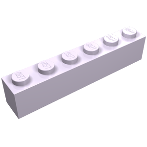 LEGO 3009 Brick 1 x 6 in Lavender - Authentic LEGO Part