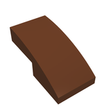 LEGO 11477 Slope, Curved 2 x 1 x 2/3 in Reddish Brown - Authentic LEGO Part