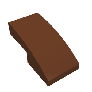 LEGO 11477 Slope, Curved 2 x 1 x 2/3 in Reddish Brown - Authentic LEGO Part