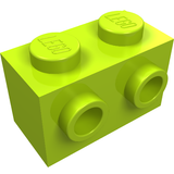 LEGO 11211 Brick Special 1 x 2 with 2 Studs on 1 Side in Lime - Authentic LEGO Part
