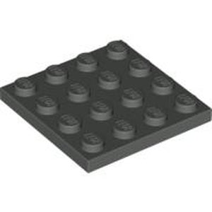 LEGO 3031 Plate 4 x 4 in Dark Gray - Authentic LEGO Part