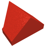 LEGO 3049b Slope 45 2 x 1 Double / Inverted without Bottom Tube or Bottom Stud Holder in Red - Authentic LEGO Part