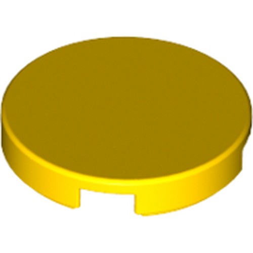 LEGO 14769 Tile, Round 2 x 2 with Bottom Stud Holder in Yellow - Authentic LEGO Part