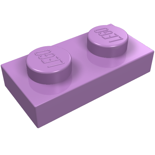 LEGO 3023 Plate 1 x 2 in Medium Lavender - Authentic LEGO Part