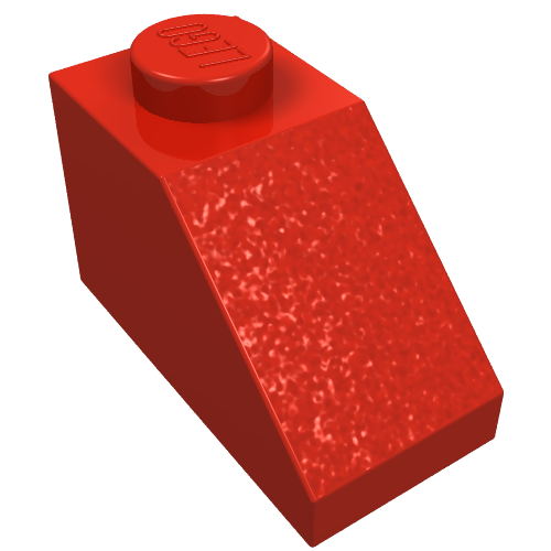 LEGO 3040a Slope 45 2 x 1 without Bottom Tube in Red - Authentic LEGO Part