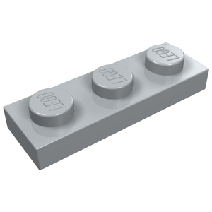 LEGO 3623 Plate 1 x 3 in Light Bluish Gray - Authentic LEGO Part