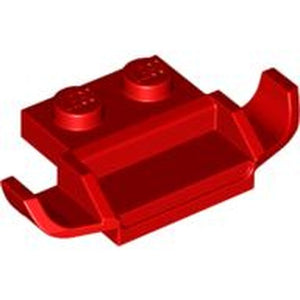 LEGO 50949 Plate, Modified 1 x 2 with Racers Car Grille in Red - Authentic LEGO Part