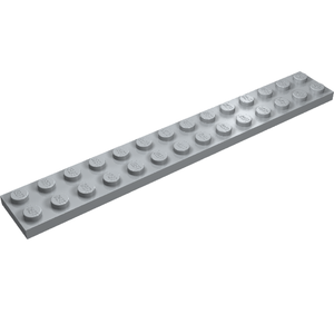 LEGO 91988 Plate 2 x 14 in Light Bluish Gray - Authentic LEGO Part