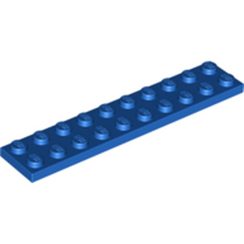 LEGO 3832 Plate 2 x 10 in Blue - Authentic LEGO Part