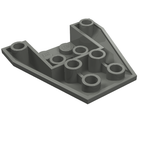 LEGO 4855 Wedge 4 x 4 Triple Inverted with Connections between 2 Studs in Dark Bluish Gray - Authentic LEGO Part