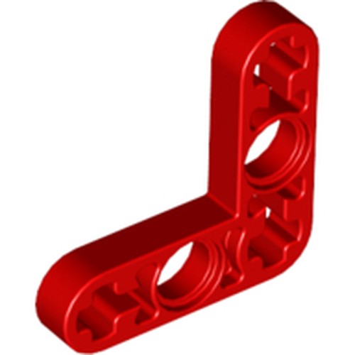 LEGO 32056 Technic, Liftarm, Modified Bent Thin L-Shape 3 x 3 in Red - Authentic LEGO Part