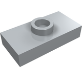 LEGO 3794a Plate, Modified 1 x 2 with 1 Stud without Groove (Jumper) in Light Bluish Gray - Authentic LEGO Part