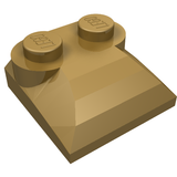 LEGO 47457 Slope, Curved 2 x 2 x 2/3 with 2 Studs and Curved Sides in Pearl Gold - Authentic LEGO Part