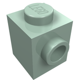 LEGO 26604 Brick, Modified 1 x 1 with Studs on 2 Sides, Adjacent in Sand Green - Authentic LEGO Part
